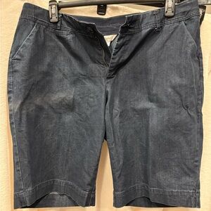 Like New 16W CJ Banks shorts dark denim